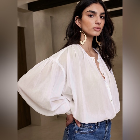 Oversized Cotton-Silk Shirt - Picture 2 of 8